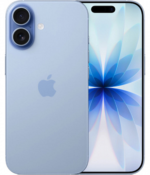 Смартфон Apple iPhone 17 (eSim) 256 ГБ Синий